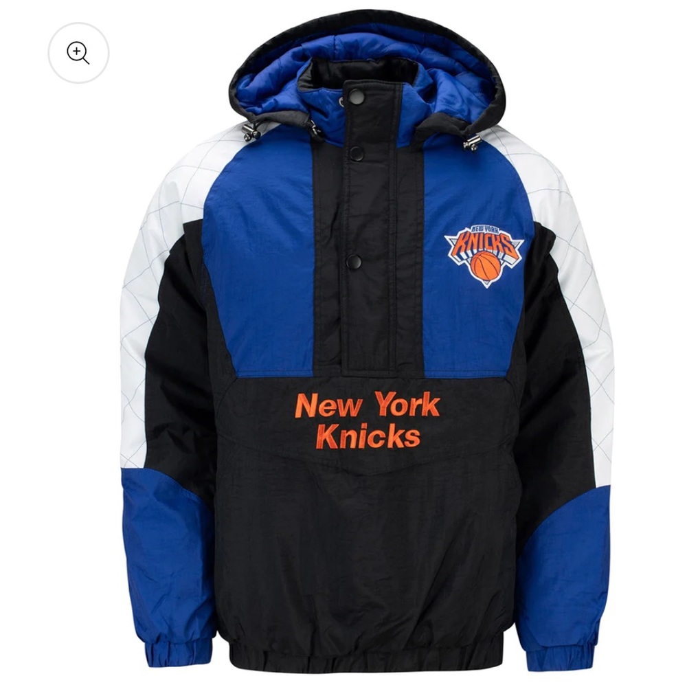 Knicks Nylon Hooded Pullover Jacket